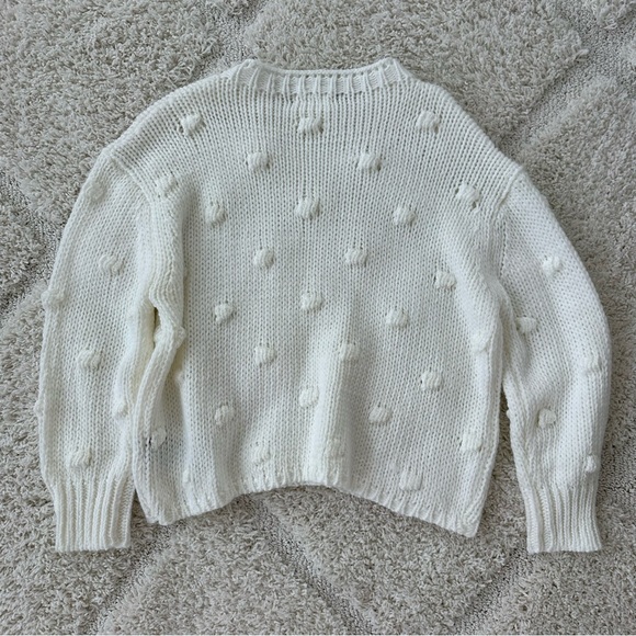 ‼️SOLD‼️ Luca & Grae White Pom Pom Sweate - Picture 5 of 5